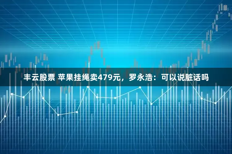 丰云股票 苹果挂绳卖479元，罗永浩：可以说脏话吗